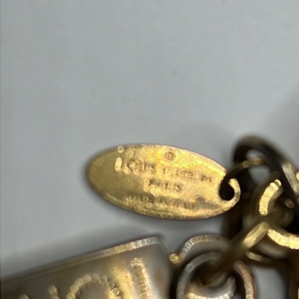 LOUIS VUITTON BIJOUX SAC TAPAGE CHARM KEY RING BAG JEWELRY